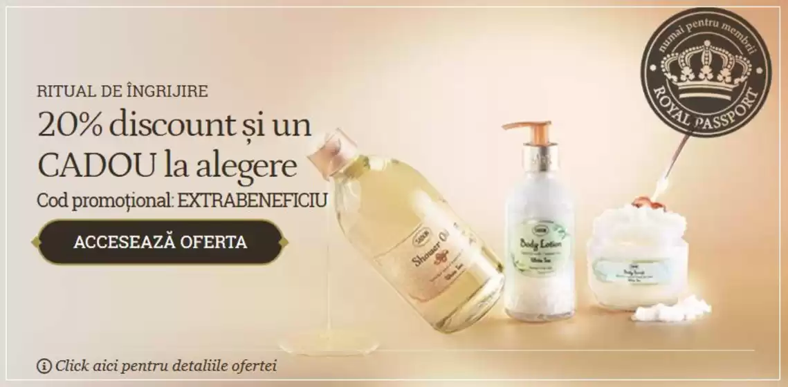20% discount și un CADOU la alegere
