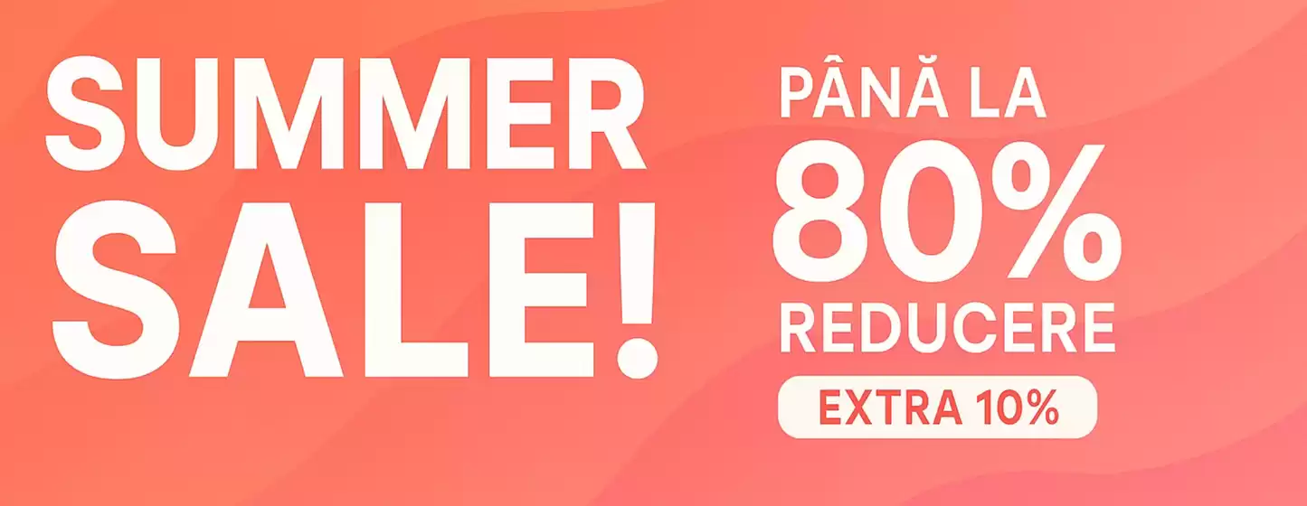 Summer Sale până la -80% reducere