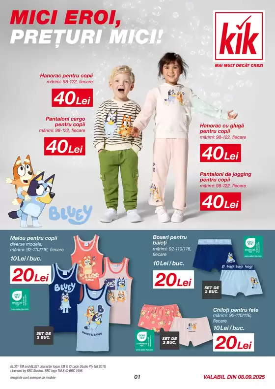 Catalog Kik Buzău | Mici Eroi, Prețuri Mici! | 2025-09-09T00:00:00.000Z - 2025-09-28T00:00:00.000Z