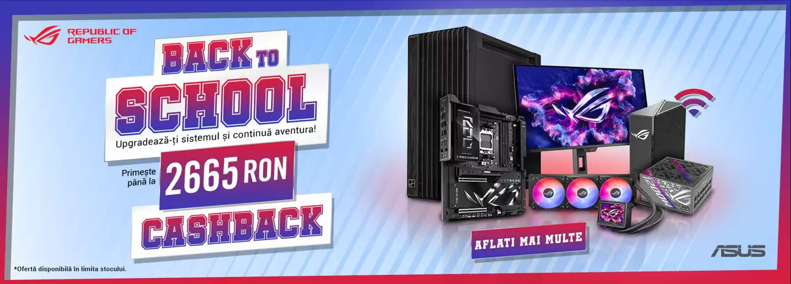 Catalog evoMAG Câmpina |  Back to School Cashback | 2025-09-15T00:00:00.000Z - 2025-09-29T00:00:00.000Z