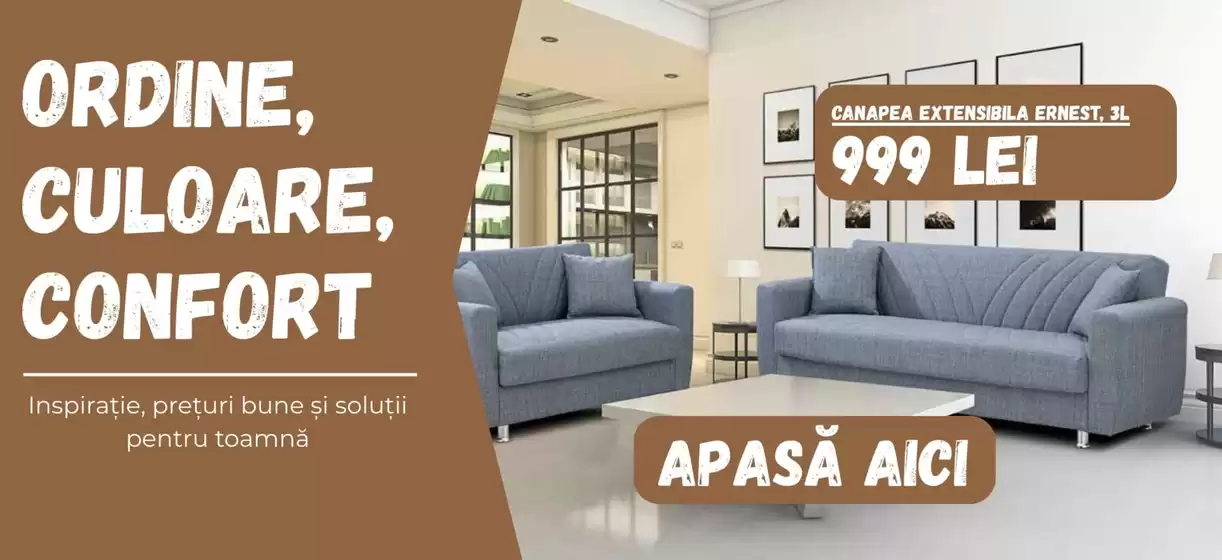Catalog Homelux București | Ordine, Culoare, Confort! | 2025-09-16T00:00:00.000Z - 2025-09-29T00:00:00.000Z