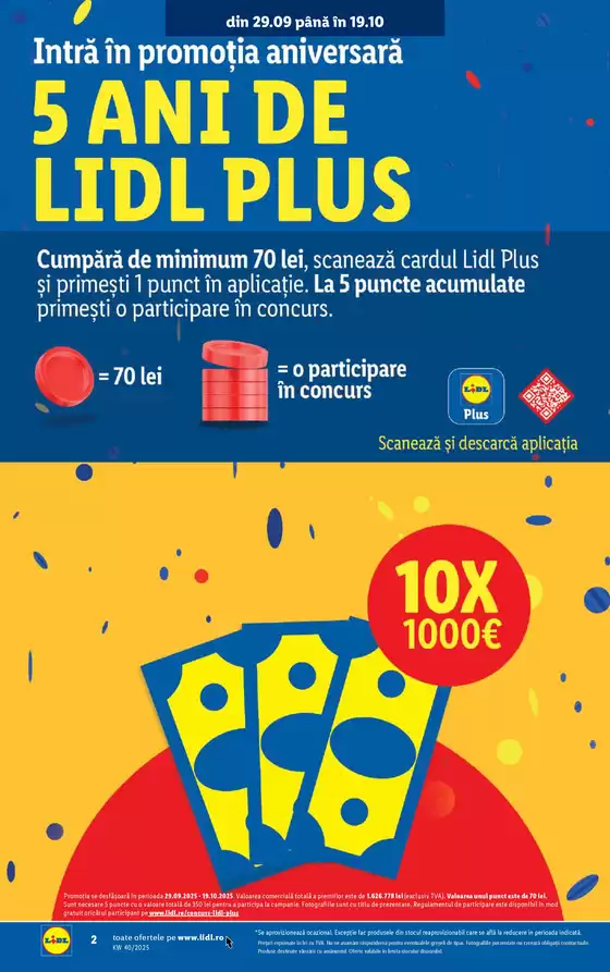 pentru perioada 29.09-5.10.2025