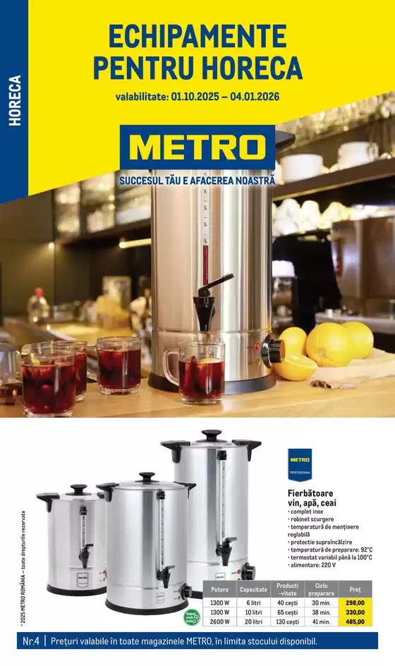 Catalog Metro Avrig | Soluții Nealimentare pentru HoReCa | 2025-10-01T00:00:00.000Z - 2026-01-04T00:00:00.000Z