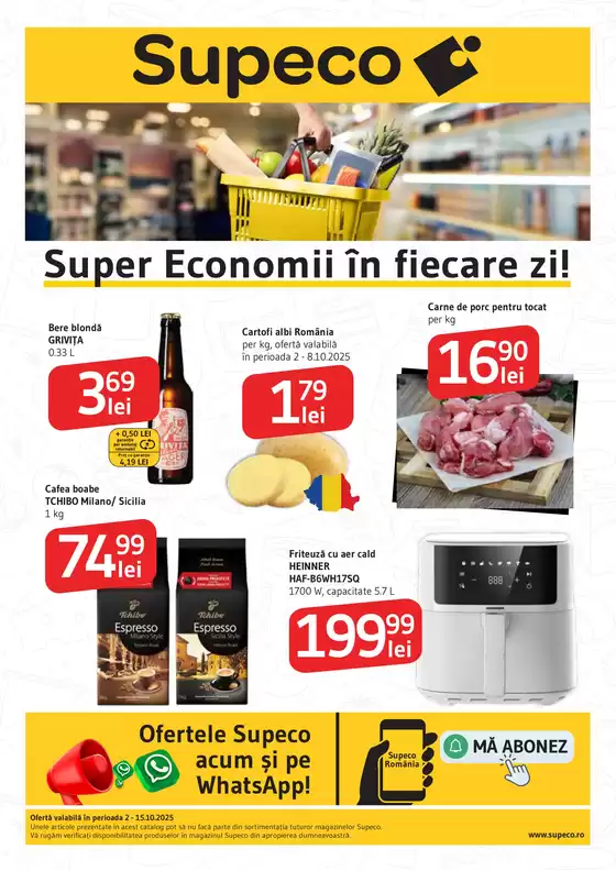 Catalog Supeco Avrig | Oferte de top pentru toți vânătorii de chilipiruri | 2025-10-02T00:00:00.000Z - 2025-10-15T00:00:00.000Z