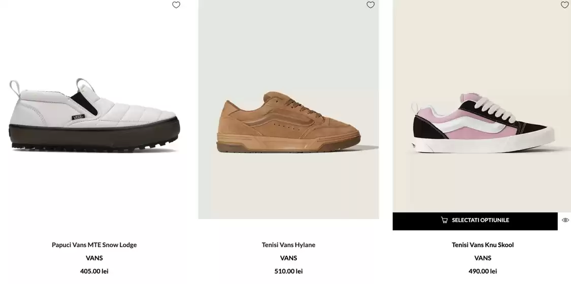 VANS catalog
