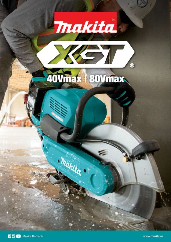 Catalog Makita | Mașini cu acumulatori XGT 40Vmax / 80Vmax | 2024-02-06T00:00:00.000Z - 2026-01-31T00:00:00.000Z