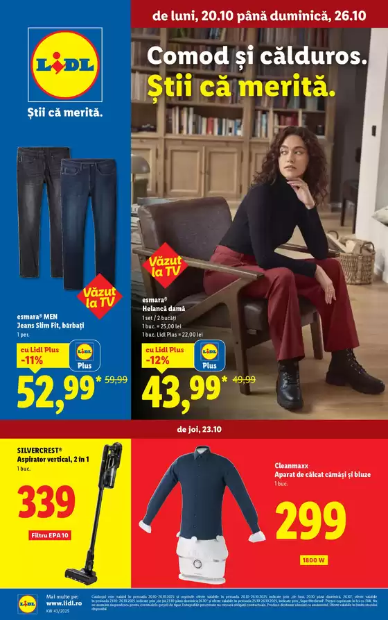 Catalog Lidl București | Oferte noi de descoperit | 2025-10-15T00:00:00.000Z - 2025-10-26T00:00:00.000Z