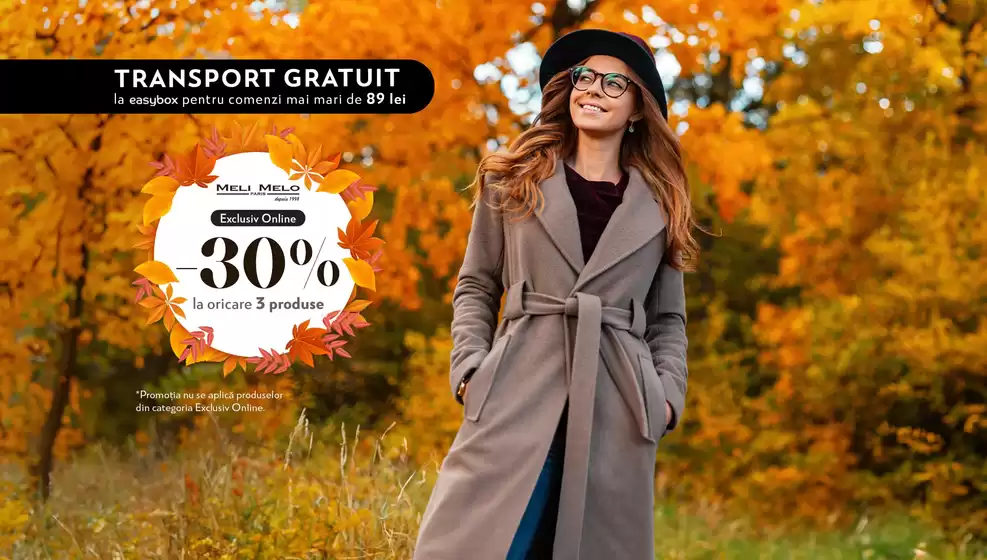 Catalog Meli Melo Timișoara | -30% la oricare 3 produse | 2025-10-16T00:00:00.000Z - 2025-10-29T00:00:00.000Z
