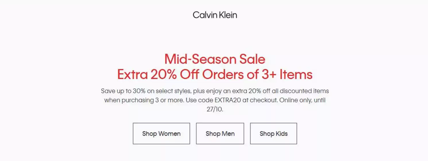 Catalog Calvin Klein București | Mid-Season Sale | 2025-10-20T00:00:00.000Z - 2025-10-27T00:00:00.000Z