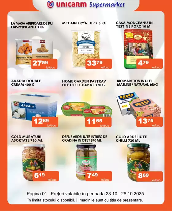 Catalog Unicarm Timișoara | Promoție de weekend | 2025-10-23T00:00:00.000Z - 2025-10-26T00:00:00.000Z