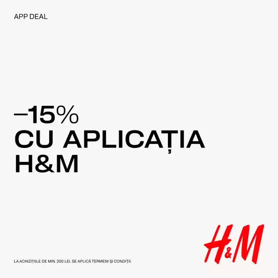 Catalog H&M Baia Mare | -15% cu aplicația | 2025-10-24T00:00:00.000Z - 2025-10-24T00:00:00.000Z