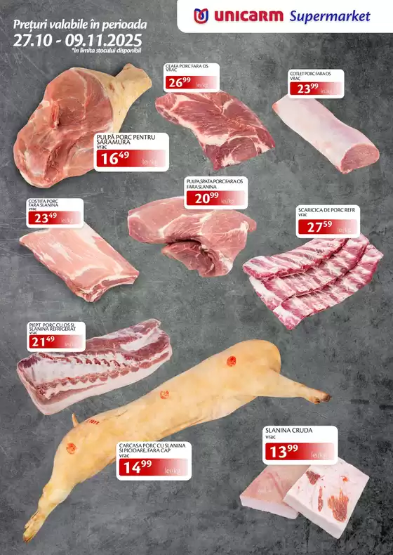 Catalog Unicarm | Făcute cu grijă și pasiune, din ingrediente atent alese! | 2025-10-27T00:00:00.000Z - 2025-11-09T00:00:00.000Z