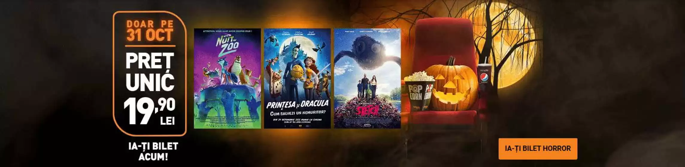 Catalog Cinema City Cluj-Napoca | HALLOWEEN LA CINEMA! Vino! | 2025-10-31T00:00:00.000Z - 2025-10-31T00:00:00.000Z