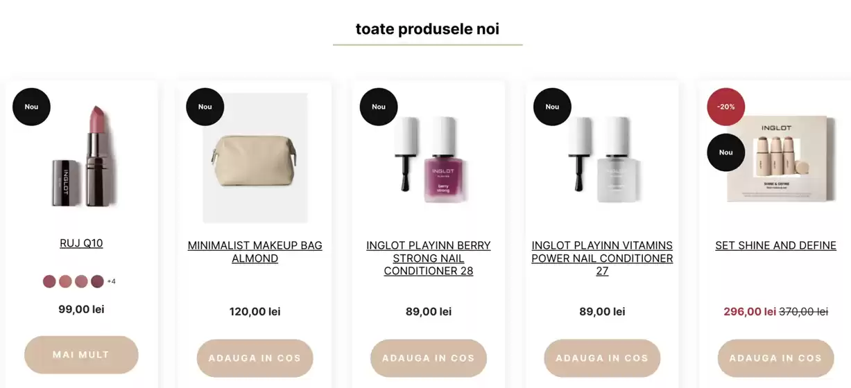 Catalog Inglot Timișoara | Toate produsele noi | 2025-10-28T00:00:00.000Z - 2025-11-04T00:00:00.000Z