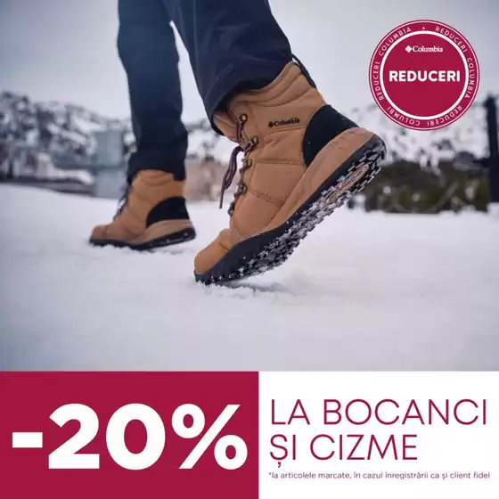 Catalog Columbia Ploiești | -20% la bocanci și cizme | 2025-10-30T00:00:00.000Z - 2025-11-12T00:00:00.000Z