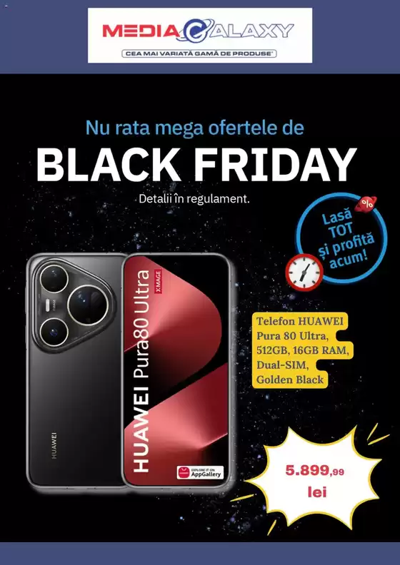 Catalog Media Galaxy Otopeni | Nu rata mega ofertele de Black Friday! | 2025-10-30T00:00:00.000Z - 2025-11-05T00:00:00.000Z