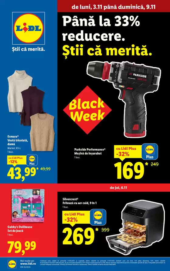 Catalog Lidl Toplița | Cele mai bune oferte pentru dumneavoastră | 2025-10-29T00:00:00.000Z - 2025-11-09T00:00:00.000Z