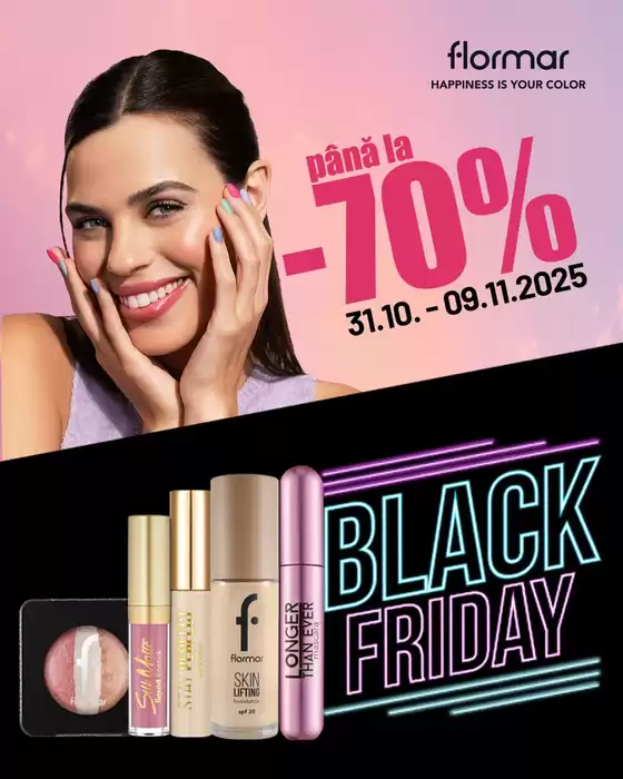 Catalog Flormar Găești | Black Friday până la -70% | 2025-11-04T00:00:00.000Z - 2025-11-09T00:00:00.000Z