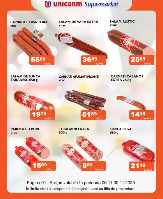 Catalog Unicarm Focșani | Promoție de weekend 06.11 - 09.11.2025 | 2025-11-06T00:00:00.000Z - 2025-11-09T00:00:00.000Z