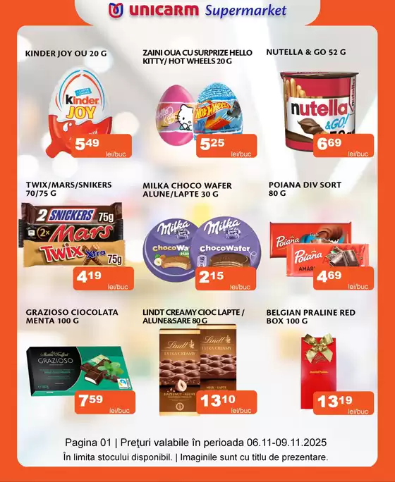 Catalog Unicarm | Nu trebuie sa reduci lista de cumpărături, trebuie doar să vii în magazinele Unicarm! | 2025-11-06T00:00:00.000Z - 2025-11-09T00:00:00.000Z