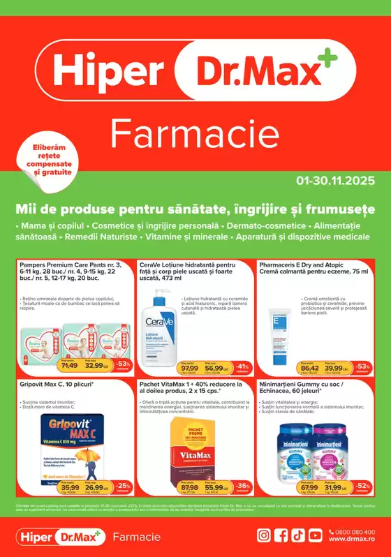 Catalog Dr.max Bușteni | 368 catalog bf regular noiembrie bf | 2025-11-01T00:00:00.000Z - 2025-11-30T00:00:00.000Z