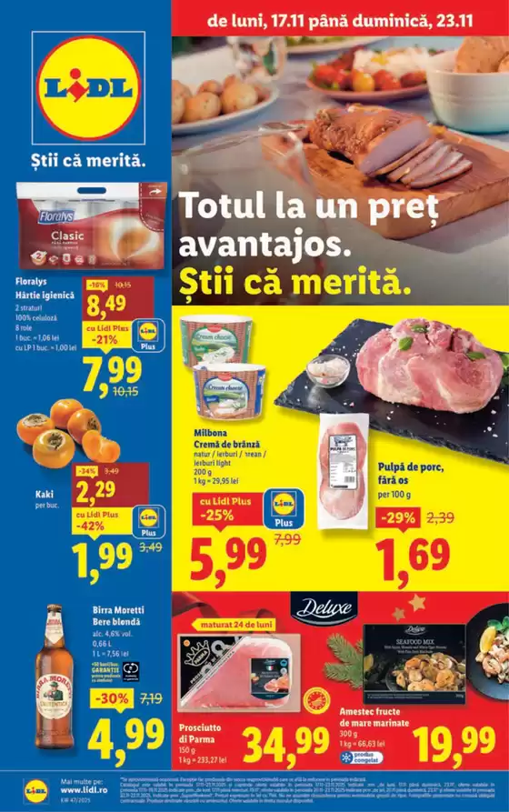 Catalog Lidl Hârșova | pentru perioada 17.11-23.11.2025 | 2025-11-12T00:00:00.000Z - 2025-11-23T00:00:00.000Z