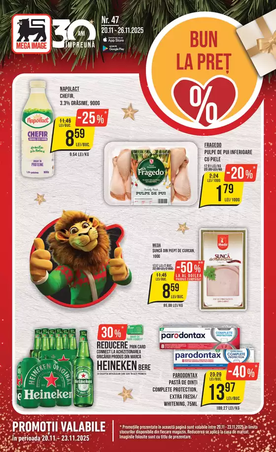 Catalog MEGA IMAGE Nehoiu | Economisiți acum cu ofertele noastre | 2025-11-20T00:00:00.000Z - 2025-11-23T00:00:00.000Z