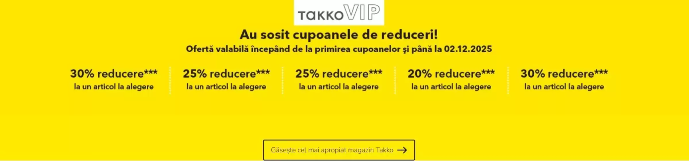 Catalog Takko Nehoiu | Au sosit cupoanele de reduceri! | 2025-11-20T00:00:00.000Z - 2025-12-02T00:00:00.000Z