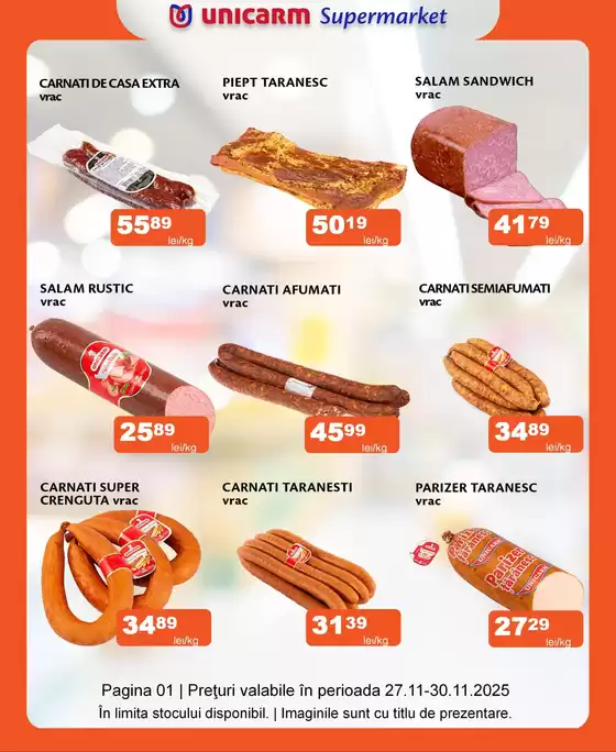 Catalog Unicarm | Promoție de weekend 27.11 - 30.11.2025 | 2025-11-27T00:00:00.000Z - 2025-11-30T00:00:00.000Z