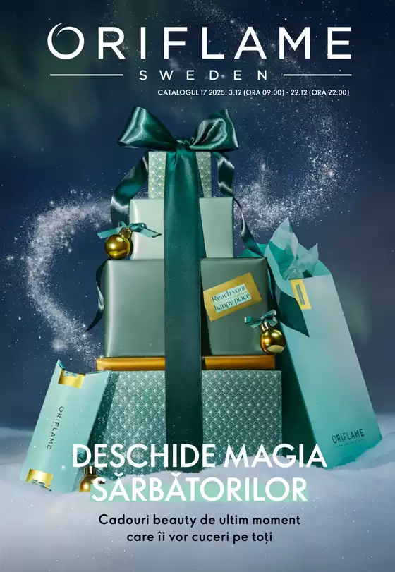 Catalog Oriflame București | DESCHIDE MAGIA SĂRBĂTORILOR | 2025-12-03T00:00:00.000Z - 2025-12-22T00:00:00.000Z