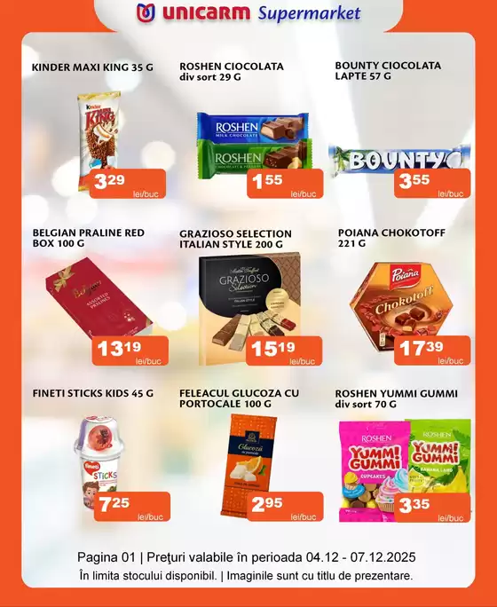 Catalog Unicarm Cluj-Napoca | Nu trebuie sa reduci lista de cumpărături, trebuie doar să vii în magazinele Unicarm! | 2025-12-04T00:00:00.000Z - 2025-12-07T00:00:00.000Z