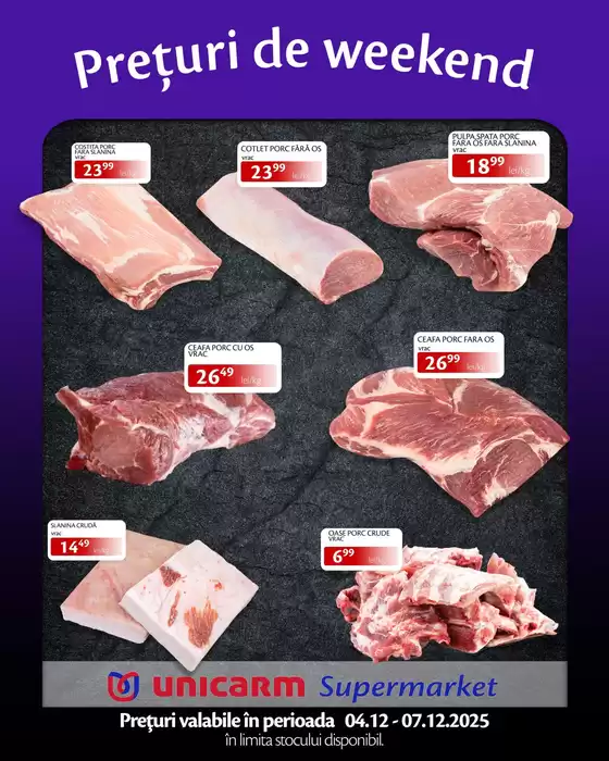 Catalog Unicarm Cluj-Napoca | Prețuri de weekend! | 2025-12-04T00:00:00.000Z - 2025-12-07T00:00:00.000Z