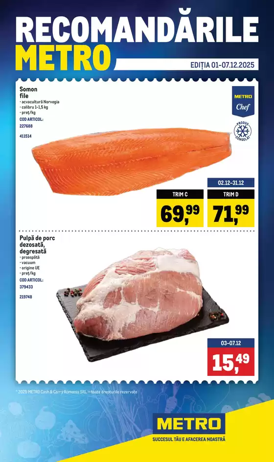 Catalog Metro Timișoara | Recomandările METRO | 2025-12-02T00:00:00.000Z - 2025-12-08T00:00:00.000Z