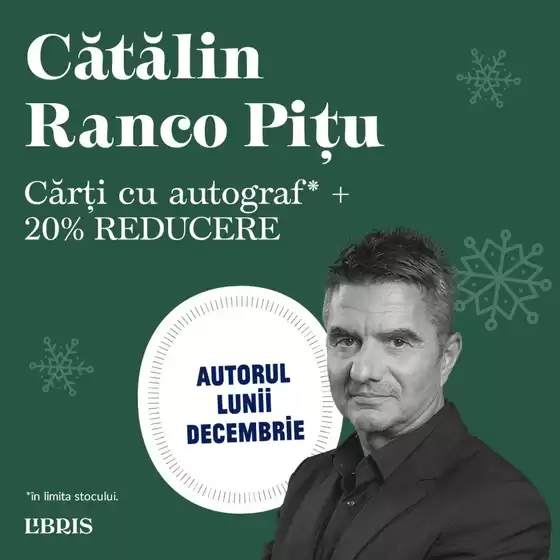 Catalog Libris Craiova | Ai -20% la toate titlurile autorului! | 2025-12-05T00:00:00.000Z - 2025-12-31T00:00:00.000Z