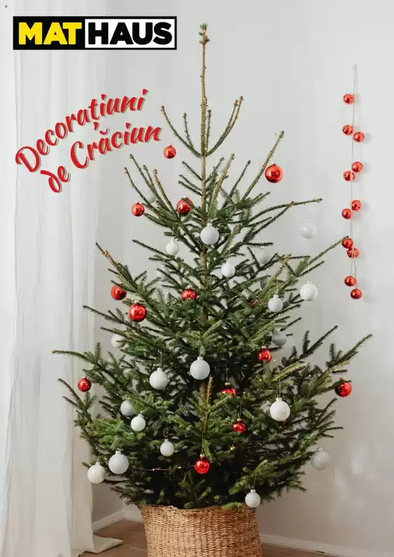 Catalog MatHaus București | Decoratiuni de Crăciun | 2025-12-09T00:00:00.000Z - 2025-12-24T00:00:00.000Z