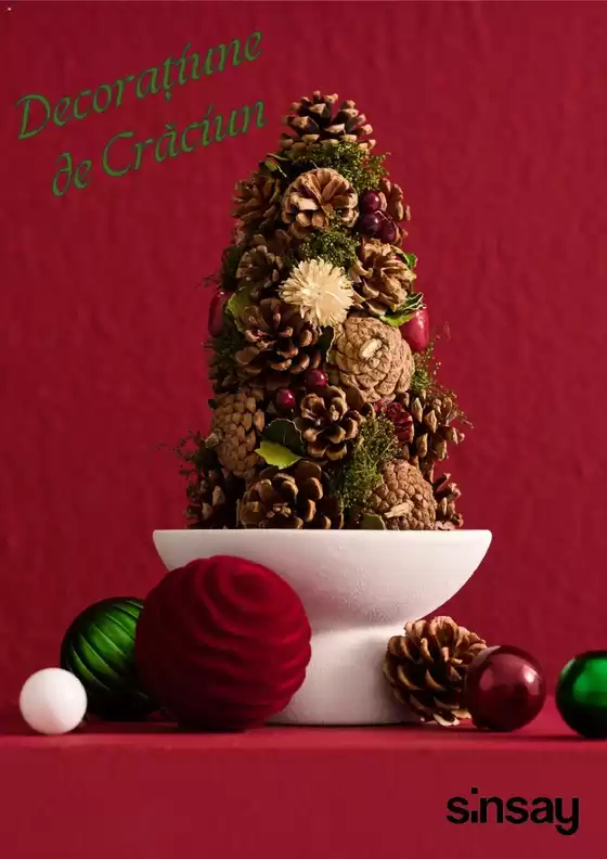 Catalog Sinsay Mizil | Decorațiune de Crăciun | 2025-12-09T00:00:00.000Z - 2025-12-24T00:00:00.000Z
