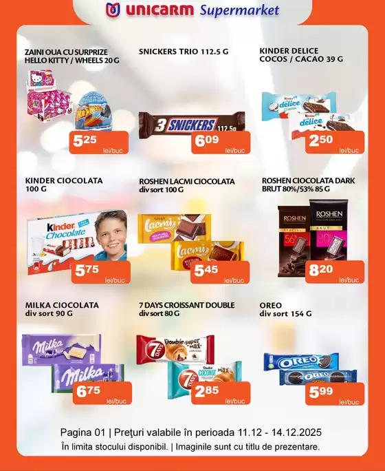 Catalog Unicarm Satu Mare | Nu trebuie sa reduci lista de cumpărături, trebuie doar să vii în magazinele Unicarm! | 2025-12-11T00:00:00.000Z - 2025-12-14T00:00:00.000Z