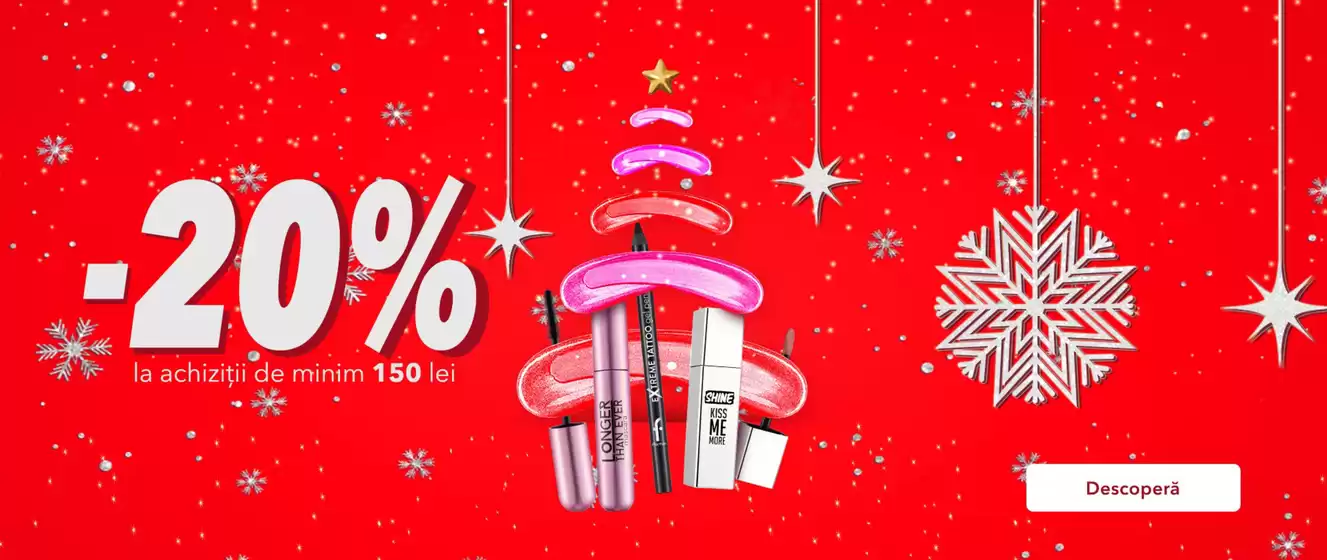 Catalog Flormar Craiova | -20% la achiziții de minim 150 lei | 2025-12-12T00:00:00.000Z - 2025-12-31T00:00:00.000Z