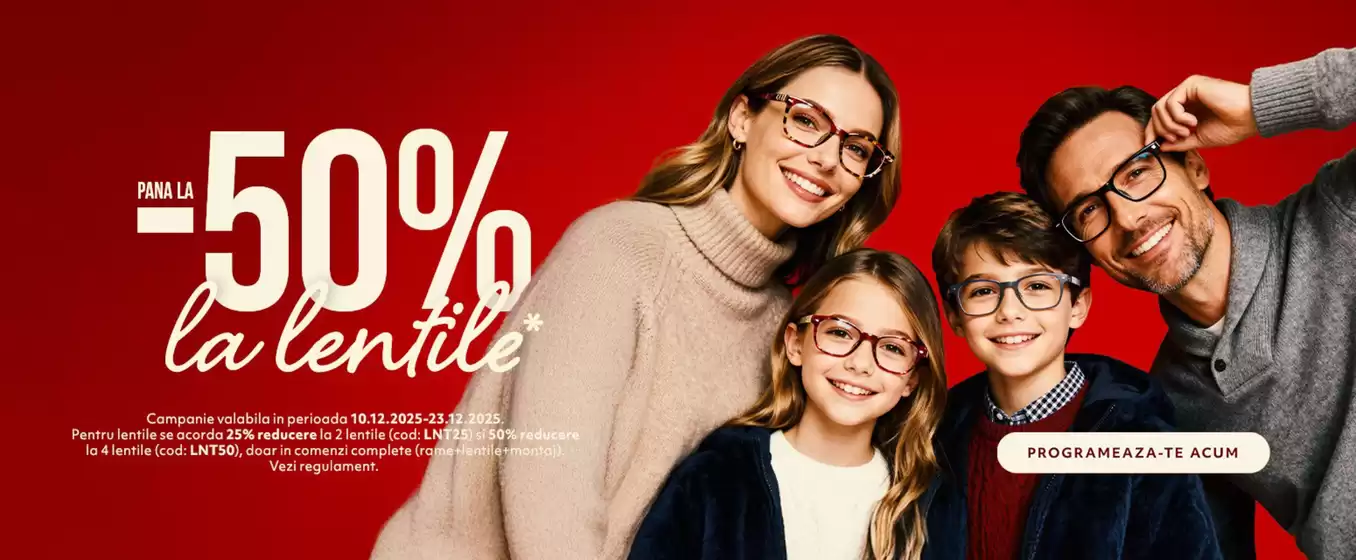 Catalog Lensa Vălenii de Munte | PANA LA -50% la lentile | 2025-12-12T00:00:00.000Z - 2025-12-23T00:00:00.000Z