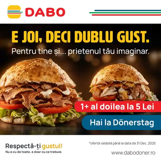 Catalog Dabo doner | E JOI, DECI DUBLU GUST. | 2025-12-17T00:00:00.000Z - 2025-12-31T00:00:00.000Z