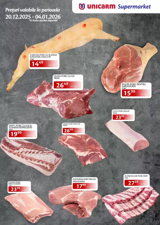 Catalog Unicarm Gherla | Descoperă gustul autentic al tradițiilor românești! | 2025-12-22T00:00:00.000Z - 2026-01-04T00:00:00.000Z