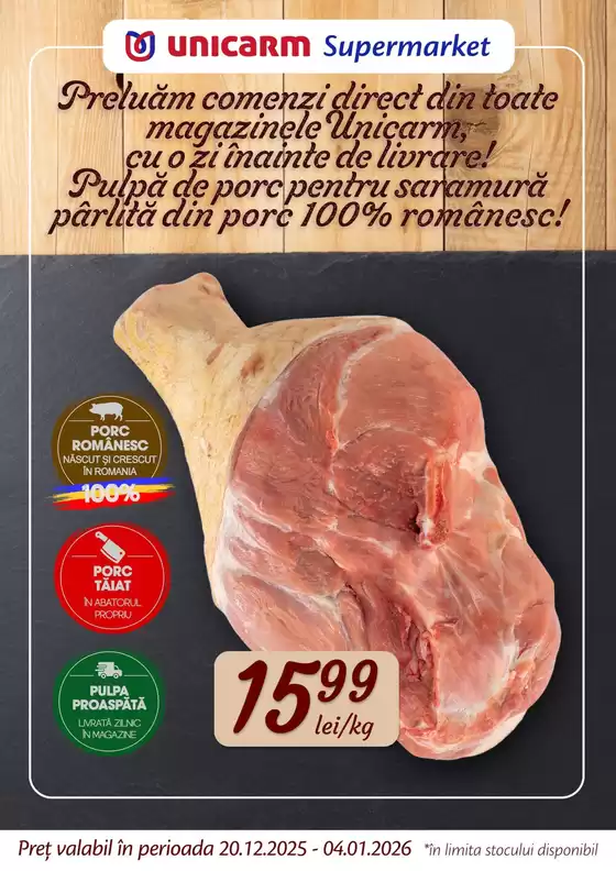 Catalog Unicarm | Crăciunul se apropie, iar Unicarm te ajută să te pregătești ca odinioară! | 2025-12-22T00:00:00.000Z - 2026-01-04T00:00:00.000Z