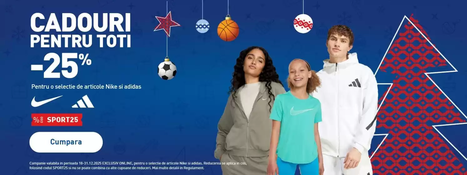 Catalog Intersport București | CADOURI PENTRU TOTI | 2025-12-23T00:00:00.000Z - 2025-12-31T00:00:00.000Z