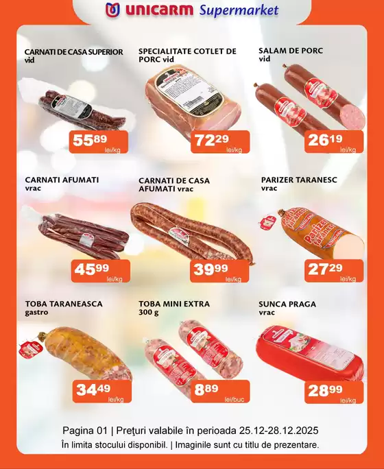 Catalog Unicarm Ploiești | Promoție de weekend 25.12 - 28.12.2025 | 2025-12-25T00:00:00.000Z - 2025-12-28T00:00:00.000Z