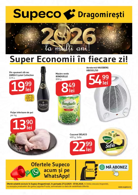 Catalog Supeco Moreni | Oferte speciale pentru dumneavoastră | 2025-12-27T00:00:00.000Z - 2026-01-07T00:00:00.000Z