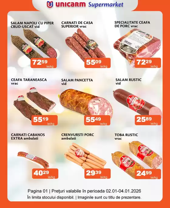 Catalog Unicarm | Promoție de weekend 02.01 - 04.01.2025 | 2026-01-02T00:00:00.000Z - 2026-01-04T00:00:00.000Z