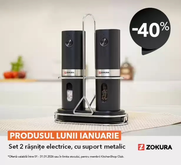 Catalog Kitchen Shop Constanța | PRODUSUL LUNII IANUARIE | 2026-01-05T00:00:00.000Z - 2026-01-31T00:00:00.000Z