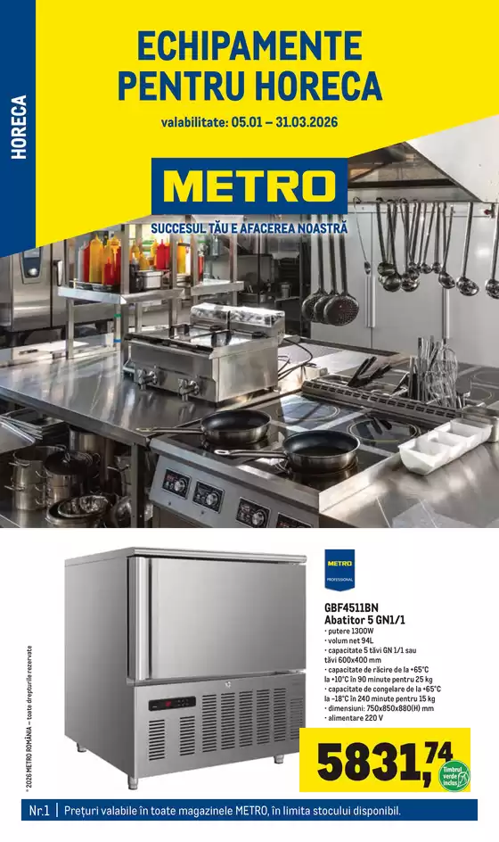 Catalog Metro Mioveni | Soluții Nealimentare pentru HoReCa | 2026-01-05T00:00:00.000Z - 2026-03-31T00:00:00.000Z