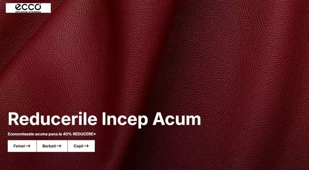 Catalog ECCO | Pana la 40% REDUCERE | 2026-01-06T00:00:00.000Z - 2026-01-19T00:00:00.000Z