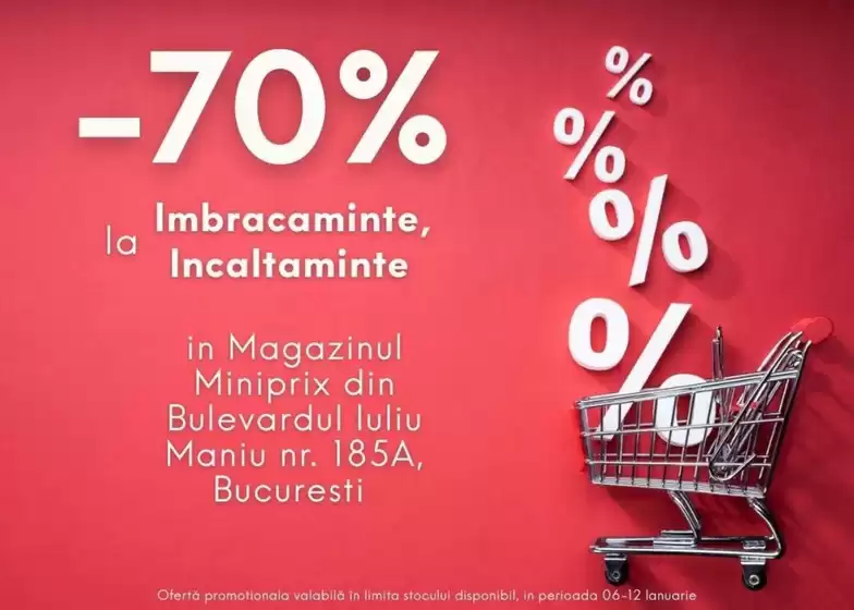 Catalog Miniprix Ploiești | -70% la Imbracaminte, Incaltaminte | 2026-01-07T00:00:00.000Z - 2026-01-12T00:00:00.000Z